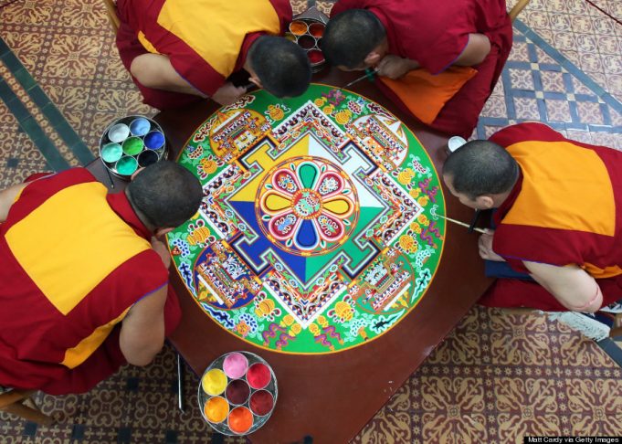 Tibetan Monks Take Part In The Salisbury International Arts Festival
